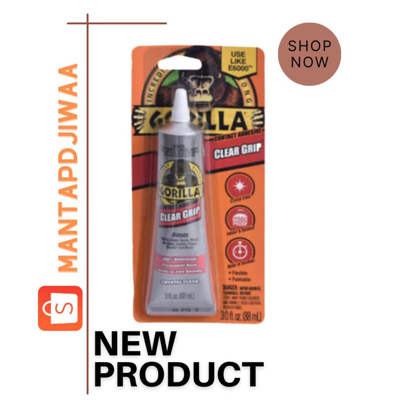 

Gorilla 88 Ml Lem Grip Flexible Clear