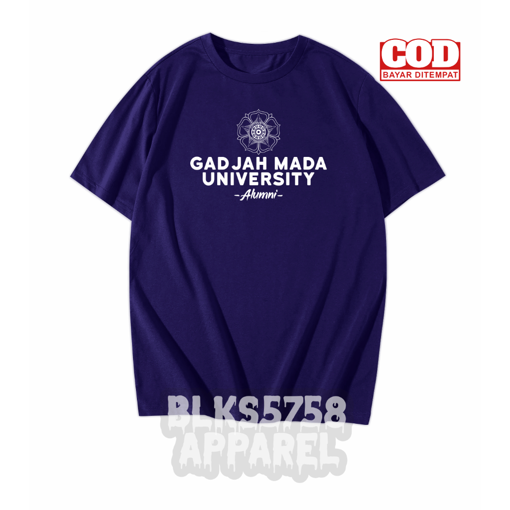 Kaos Pria Wanita UGM UNIVERSITY ALUMNI Cotton Combed Premium 30S