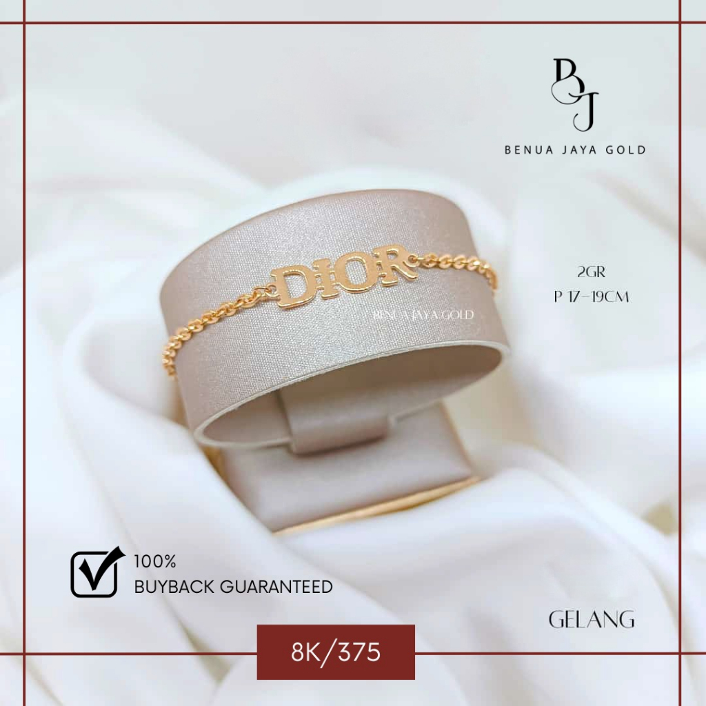 Gelang Rantai Fashion Emas 8K/375