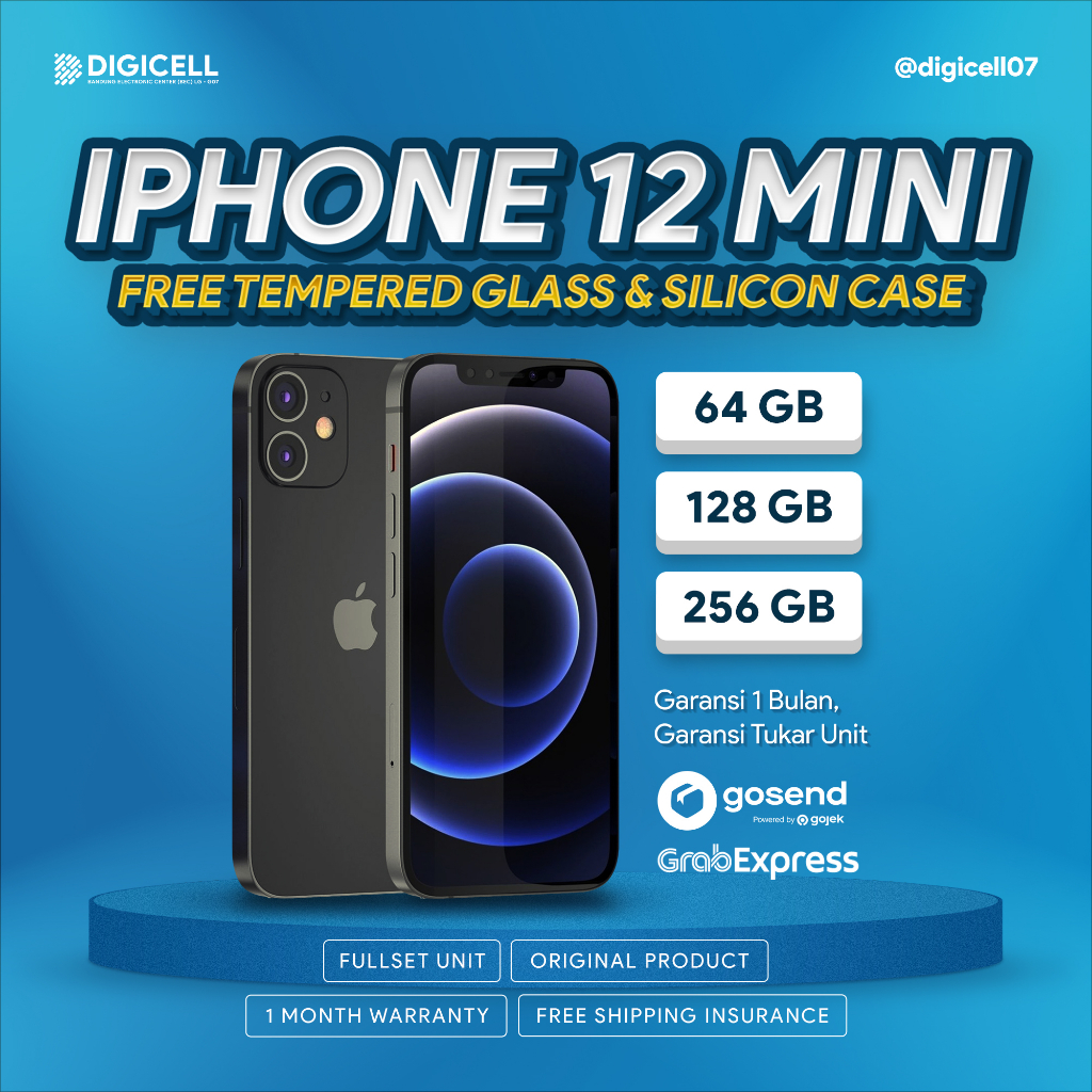 IPHONE 12 MINI 64GB 128GB 256GB IBOX INTER SECOND