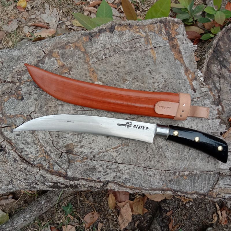 Pisau Daging cap Garpu/ Pisau seset /Pisau Dapur per baja original / Pisau Rambai Ayam