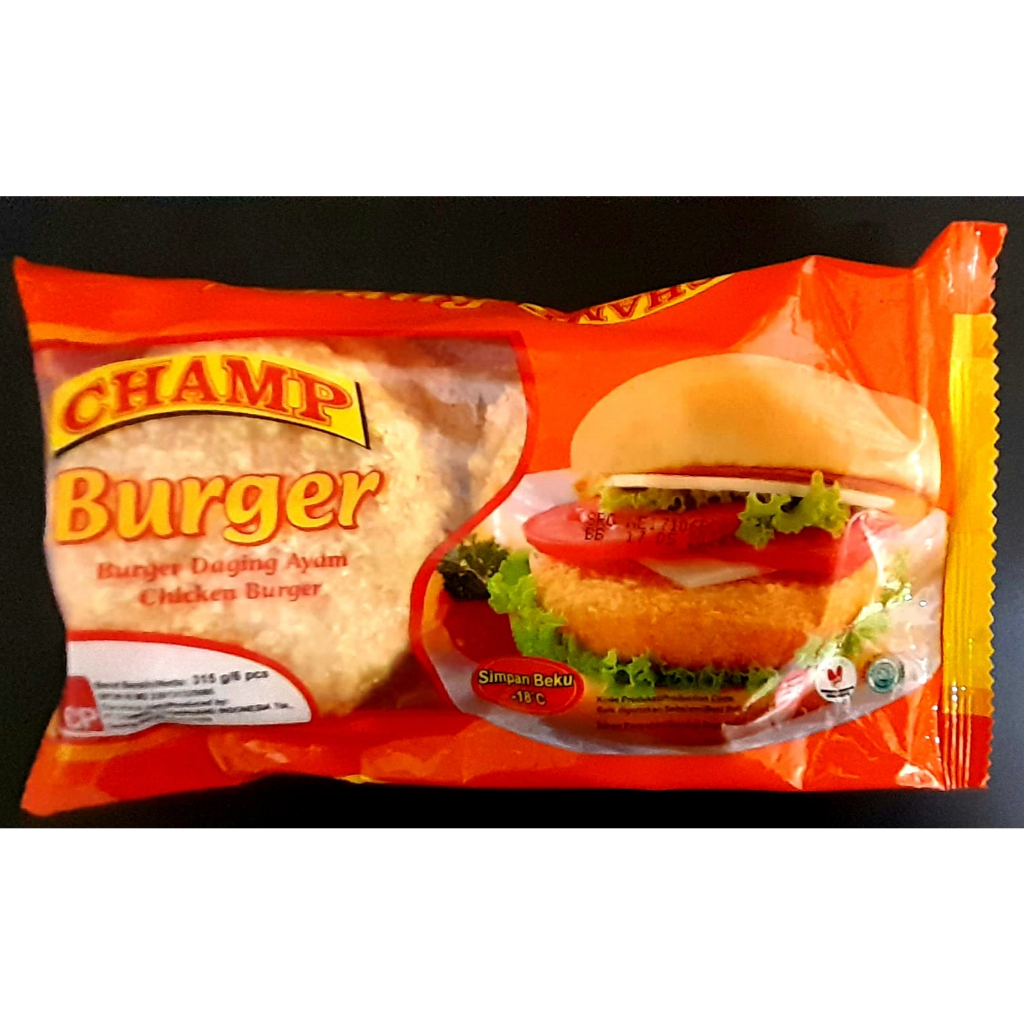 

Champ Burger Ayam 315 g (6 pcs)