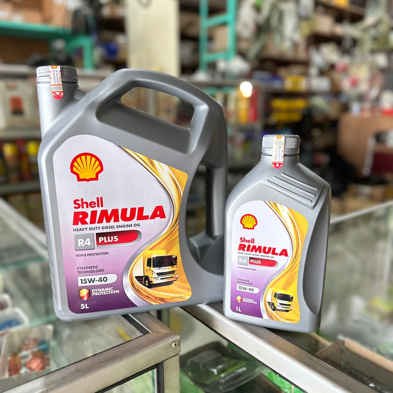 Oli Mobil Shell Rimula R4 Plus Kemasan 1 Liter