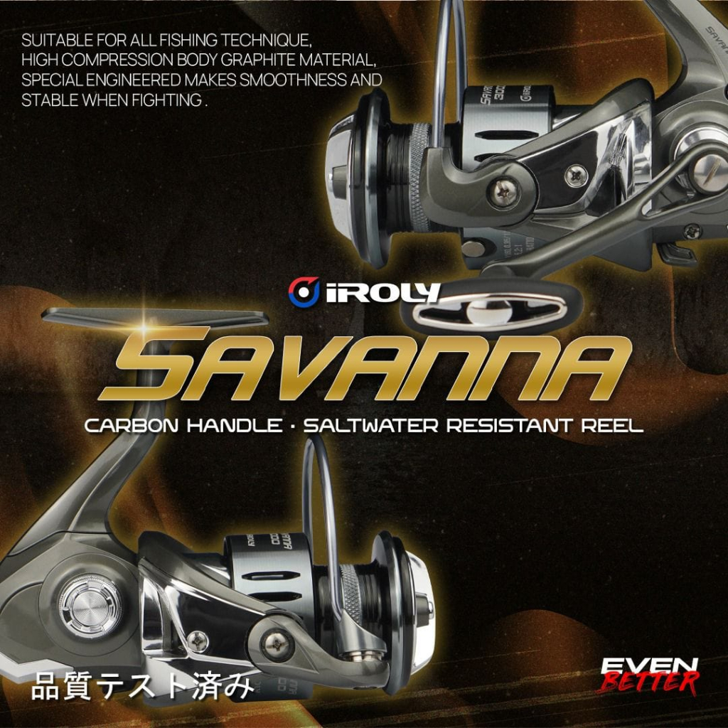 Reel SPINNING IROLY SAVANNA (SALTWATER RESISTANT)