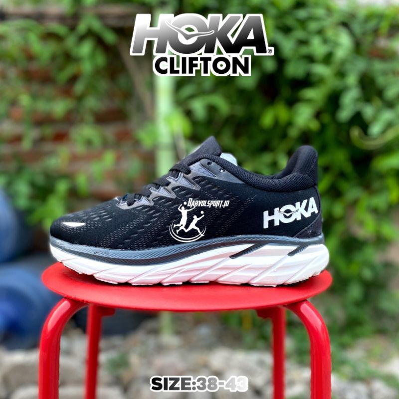 Sepatu Lari Pria Dan Wanita HOKA CLIFTON 8 WIDE import quality Terbaru 2023 Sepatu Olahraga Running 