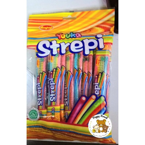 

Permen Cemilan Snack Jelly Jeli Youka Strepi Rainbow Pelangi Rasa Buah Murah (isi 20 pcs)