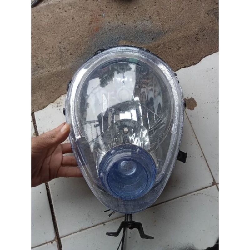 REFLEKTOR LAMPU DEPAN MOTOR HONDA SCOOPY KARBU ORIGINAL SECOND