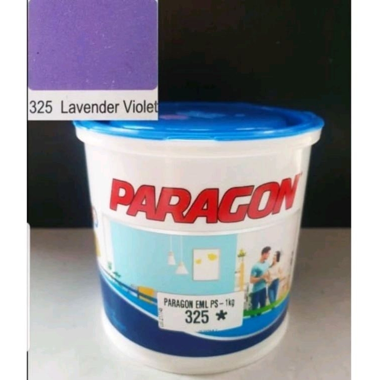 ✨Cat tembok/dinding Paragon 1 kg warna lavender violet/ungu