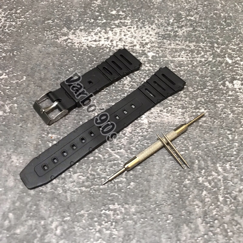 Strap Tali Jam Tangan Casio CA53W CA-53w CA 53 W Rubber Casio CA-53w 20mm