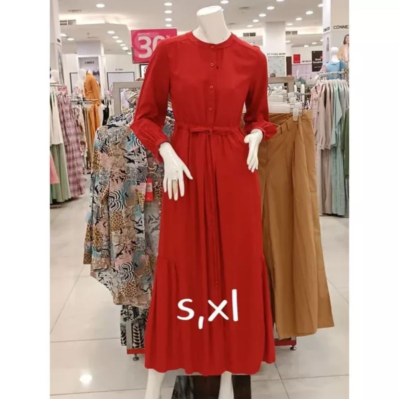 Novelmice - Gamis Rayon Orange bata