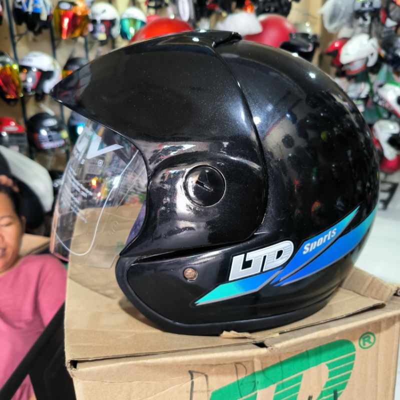 HELM LTD SPORTS HITAM BEKAS MULUS