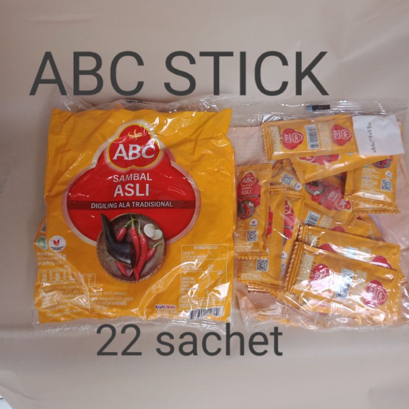 

Saos sambal ABC stick isi 22 sachet @8gram