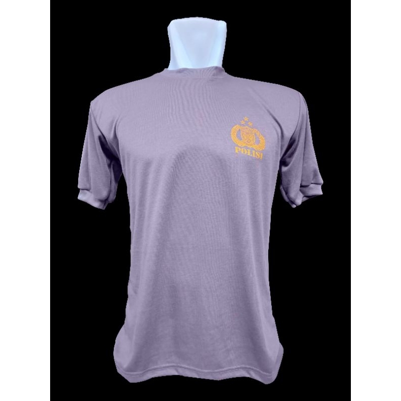 Kaos polisi bahantebal/kaos polisi/kaos polos/kaos coklat polisi/kaos coklat/kaos dalem polisi tebal