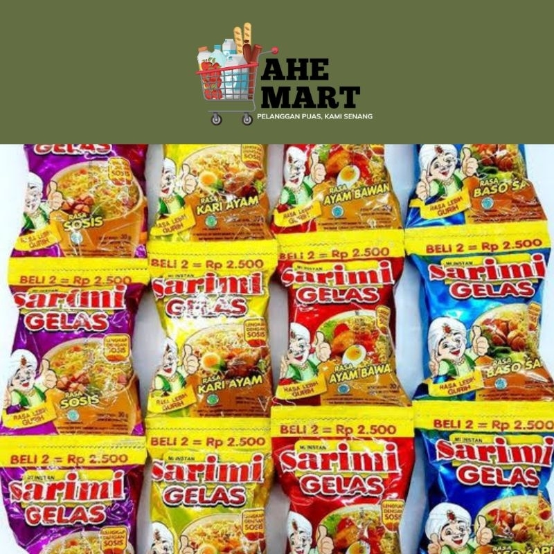 

SARIMI/MIE GELAS 1 RENCENG ISI 10PCS