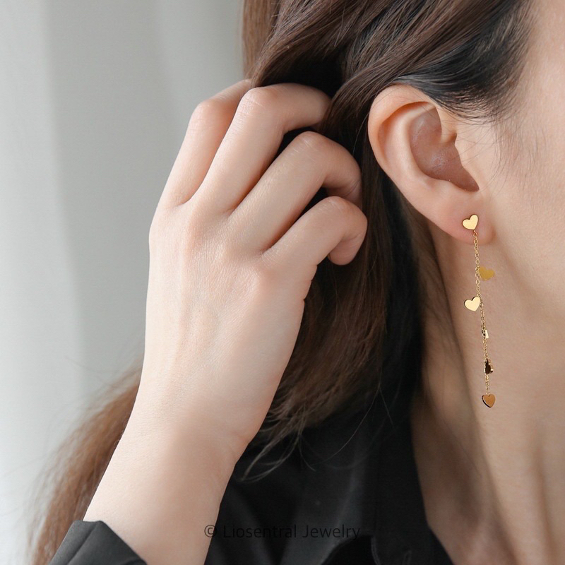 Liosentral - Anting Lucia | anting anti karat anti luntur anting panjang anting love