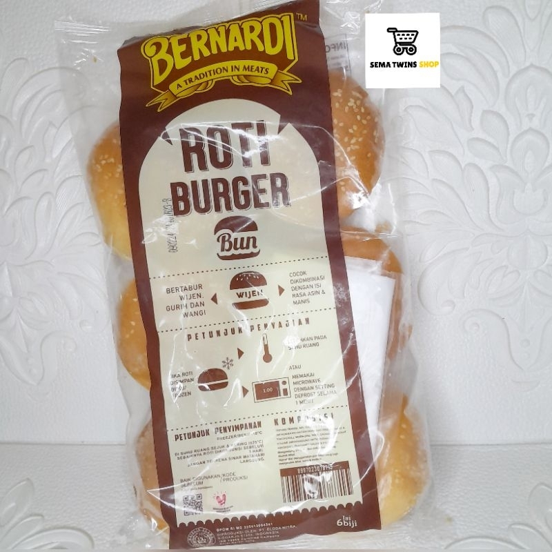 

BERNARDI Roti Burger Wijen isi 6 pcs