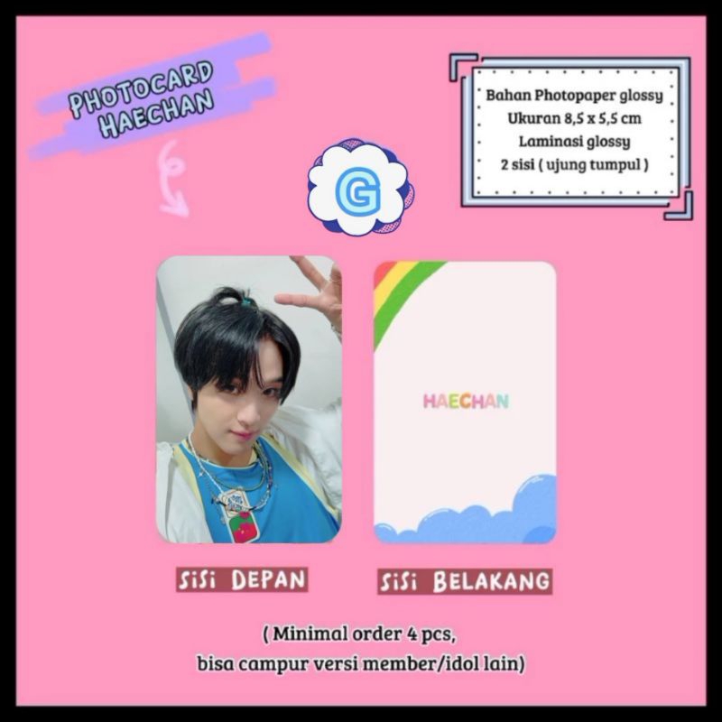 Photocard NCT - Haechan / Photocard Unofficial / Photocard Haechan  / NCT Dream / NCT 127