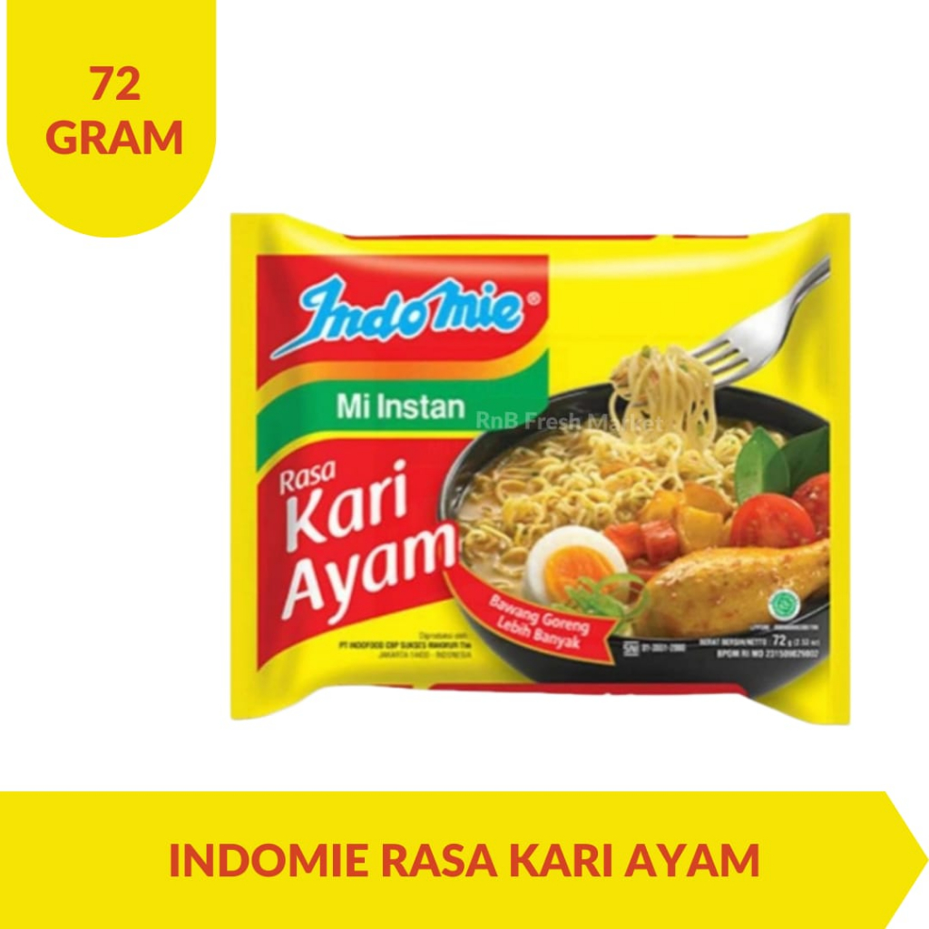 

Indomie Rasa Kari Ayam 72 Gram