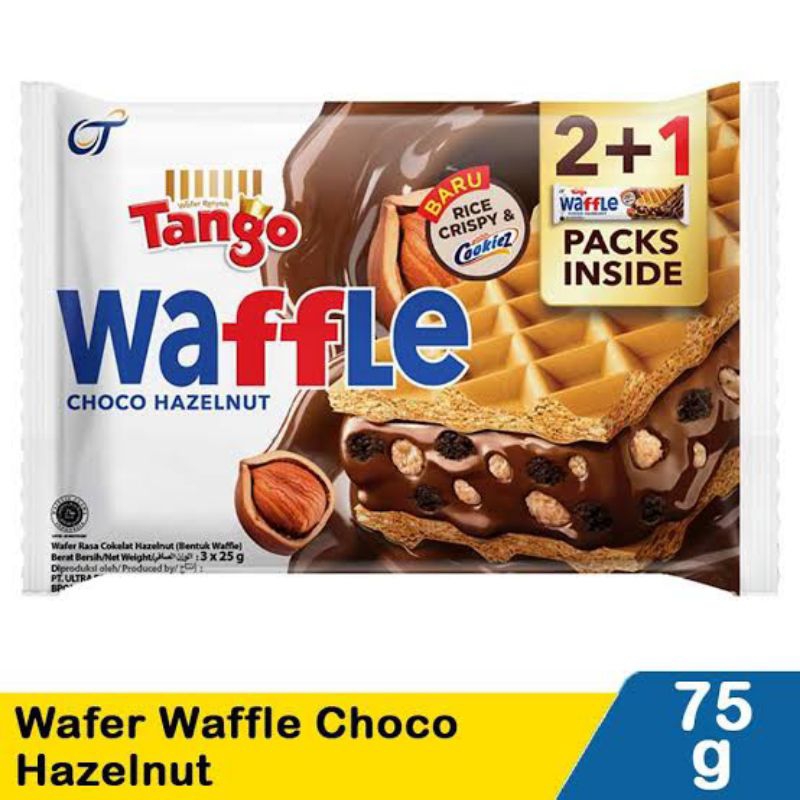 

TANGO WAFFLE CHOCO HAZELNUT 2+1 PACKS