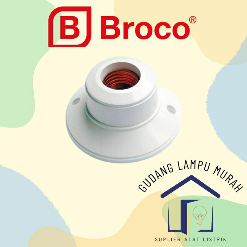 Fitting Plafon Bulat BROCO 1212 Fiting Plafon BROCO Bulat 1212