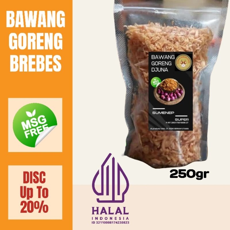 

Bawang Goreng Asli Brebes 250gr | Bawang Goreng Asli Sumenep 250gr