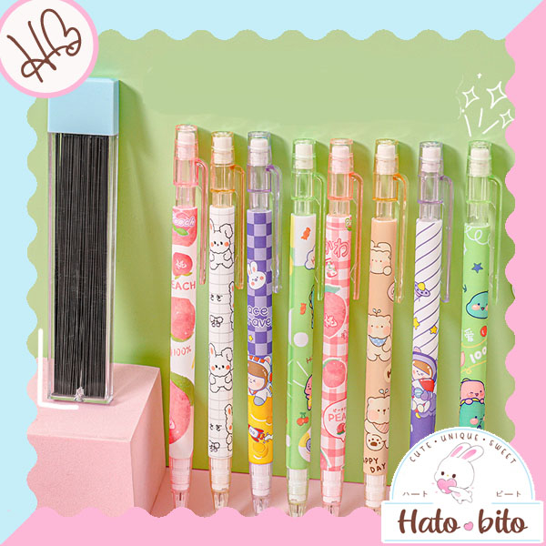 

Pensil mekanik refill gambar motif lucu cute pensil isi ulang HB1490