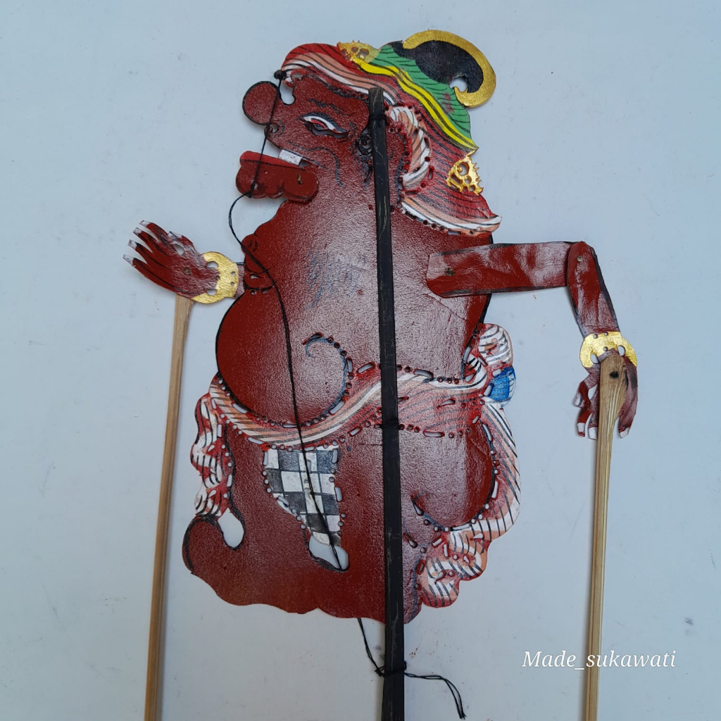 Kerajinan Wayang Kulit Bali Tokoh Sangut Delem Malen Merdah