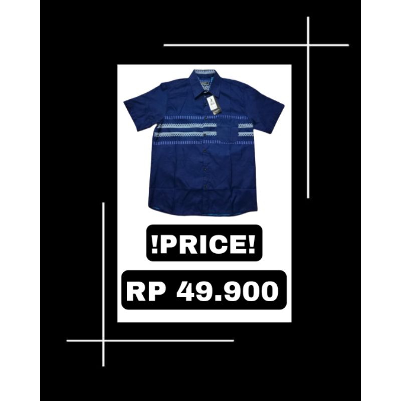 3Second Kemeja Lengan Pendek Koko ( L-XL-XXL )