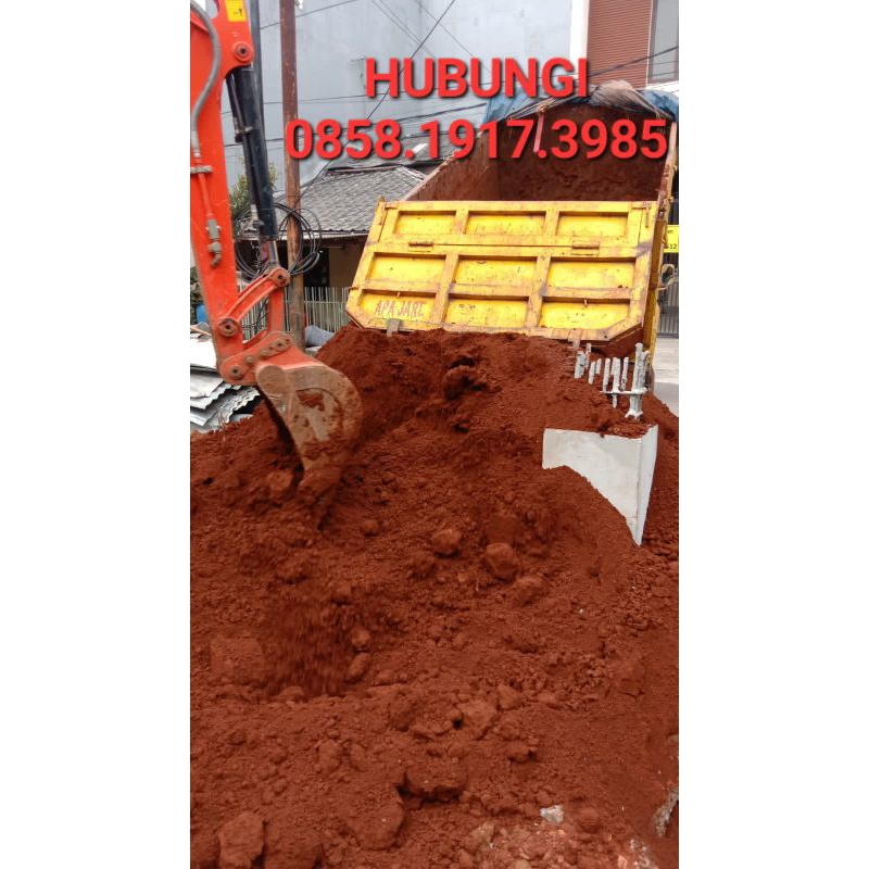 Puing Tanah Merah Campur Pengurugan Puing Gali Kolam Urugan Pengurugan Uruk