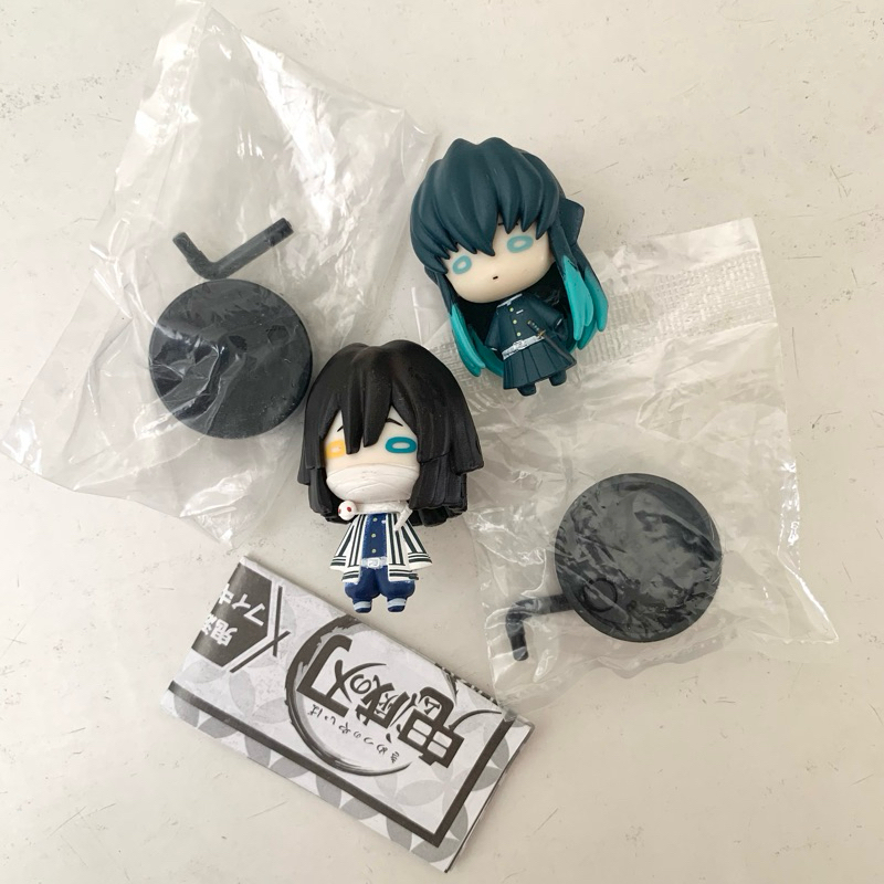 kimetsu no yaiba mini nitotan figure gashapon takara tomy - iguro obanai & tokito muichiro