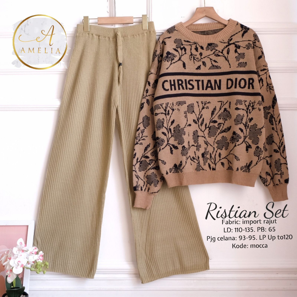 RISTIAN SET KIDS RAJUT IMPORT PREMIUM ONESET JUMBO OVERSIZE SETELAN BAJU WANITA BLOUSE OVERSIZE DAN 