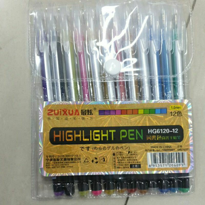 

COLOR PEN ZUIXUA HG6120-12