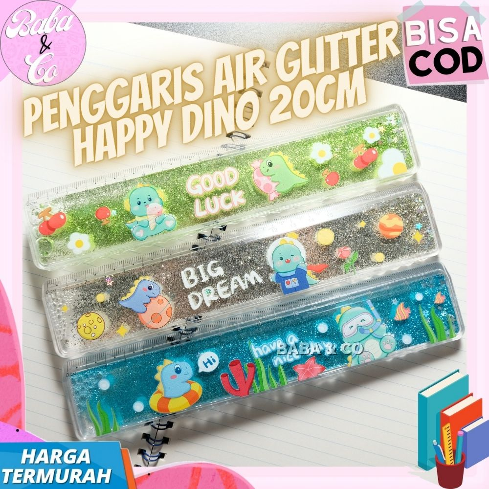 

PENGGARIS DINO PENGGARIS AIR GLITTER 20cm DINO LUCU UNIK MURAH COD PENGGARIS 20cm MURAH GLITTER AIR DINO