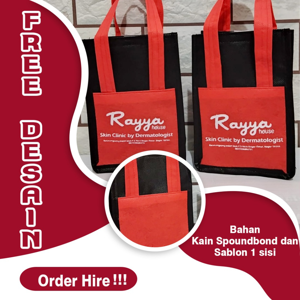 TAS PROMOSI KLINIK KECANTIKAN/SOUVENIR SALON SKIN CARE