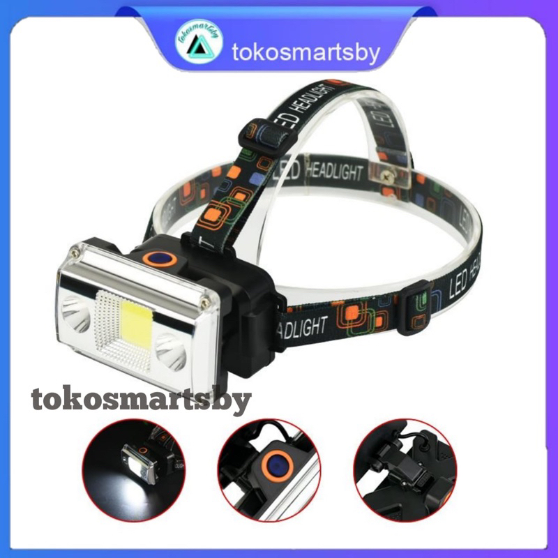 Senter Kepala LL-6653 / Headlight 50 Watt COB + Sorot