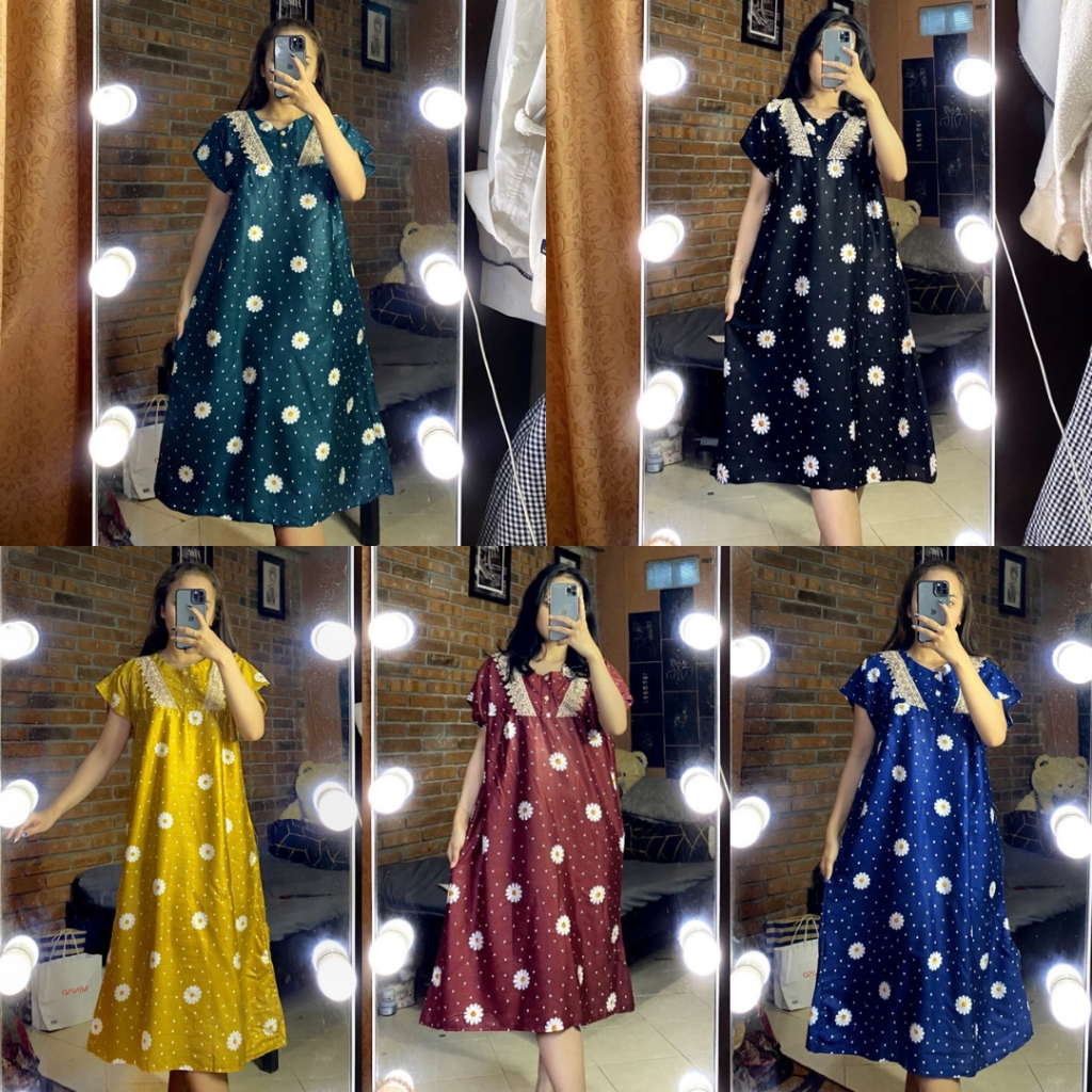 Sapasara - Paket Usaha Daster Bali / Daster Payung Arab Renda Bahan Rayon Adem LD 110 Selutut Busui 