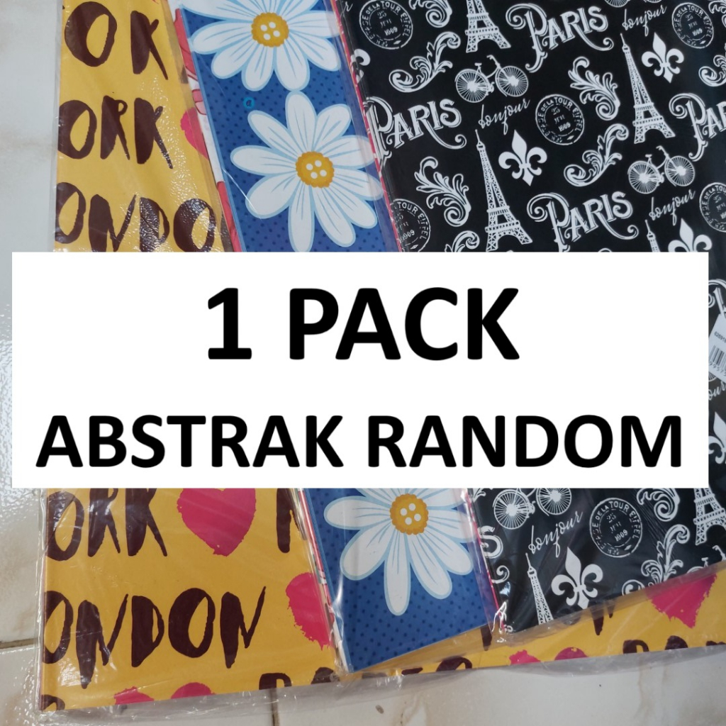 

Kertas Kado Kiky Abstrak Wrapping Paper Fancy Lucu 48x63cm - 1 Pack Isi 50 Lembar (Motif Stock Baru Selalu Berbeda Dari Foto - Chat Dulu Ya Kalau Tidak Mau Random)