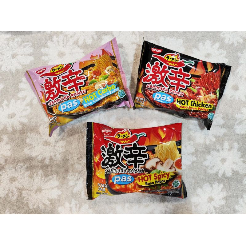 

Mie Nissin gekikara ramen pas