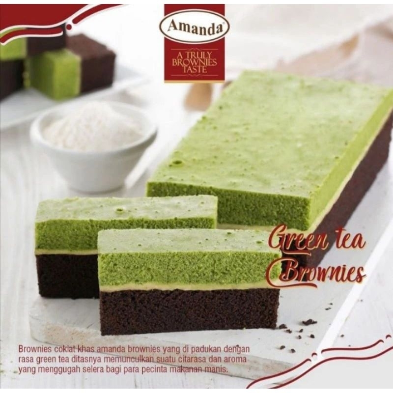 

BROWNIES AMANDA GREENTEA OLEH-OLEH KHAS MEDAN