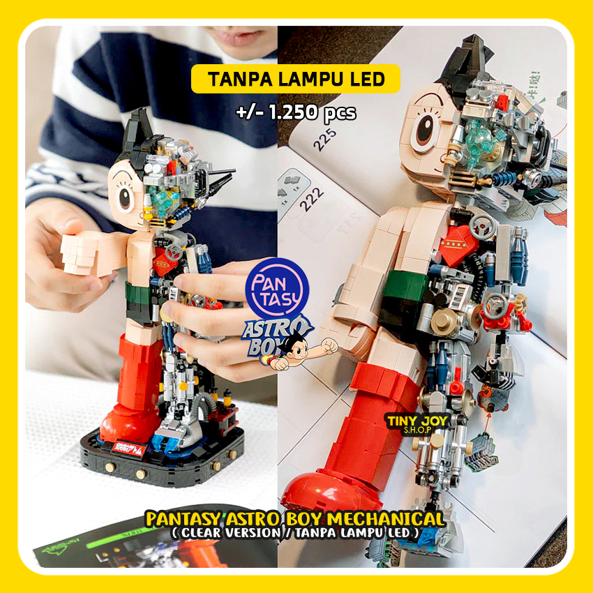PANTASY Building Block ( ASTRO BOY MECHANICAL ) 86203 DIY Puzzle Brick Koleksi Anime Manga Kado Birt