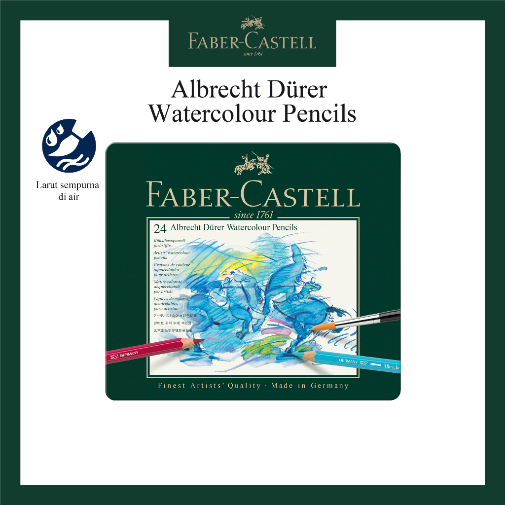 

Pensil Warna Faber Castell / Watercolour Pencil Albrecht Dürer Tin of 24