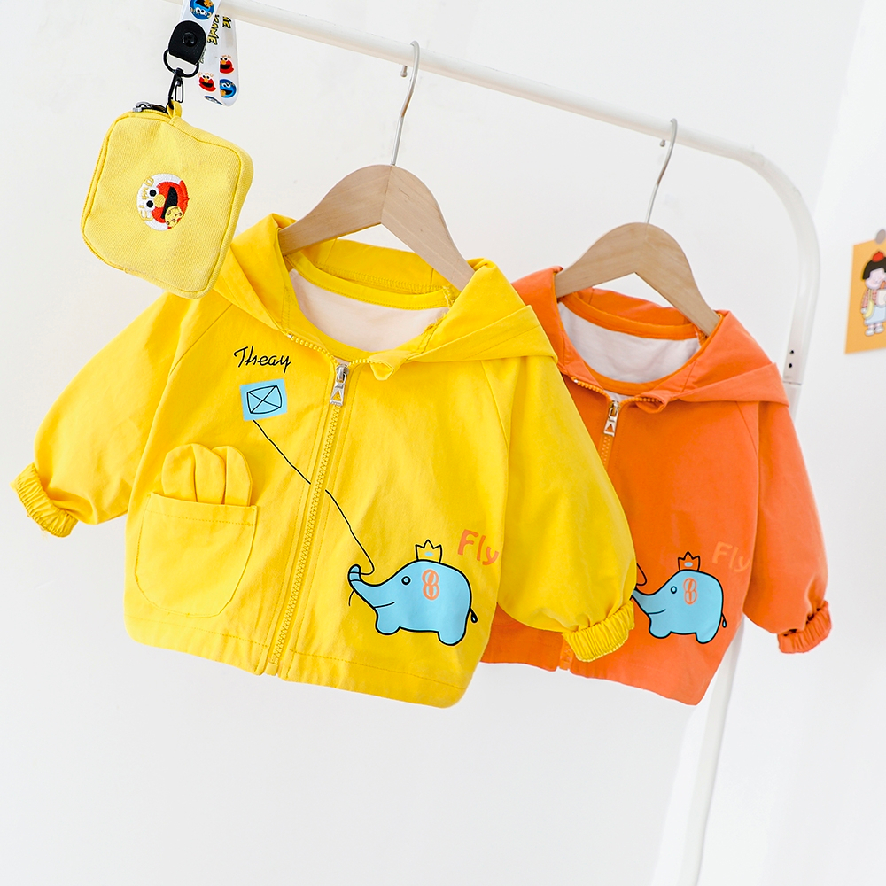 Bellini - JGH2 NEW Jaket bayi dan anak motif elephant / jaket anak unisex