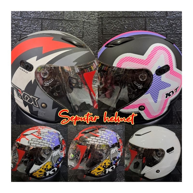 Helm Halfface kyt dj maxi motif series original