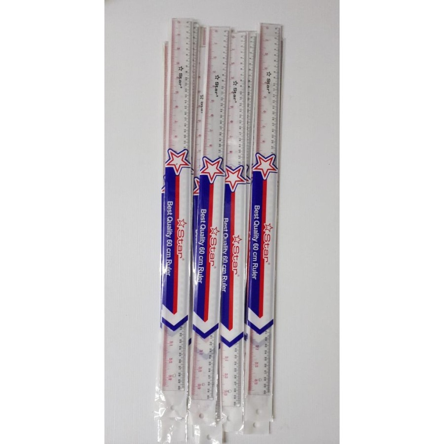 

Penggaris star 60 cm plastik/mika