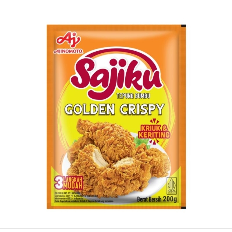 

SAJIKU TEPUNG BUMBU GOLDEN CRISPY 200 GR