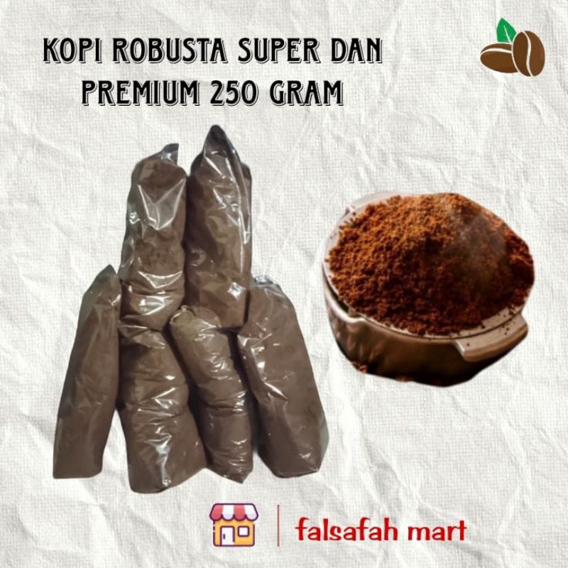 

KOPI BUBUK MURNI 250 GRAM JENIS ROBUSTA RASA NIKMAT MANTAP