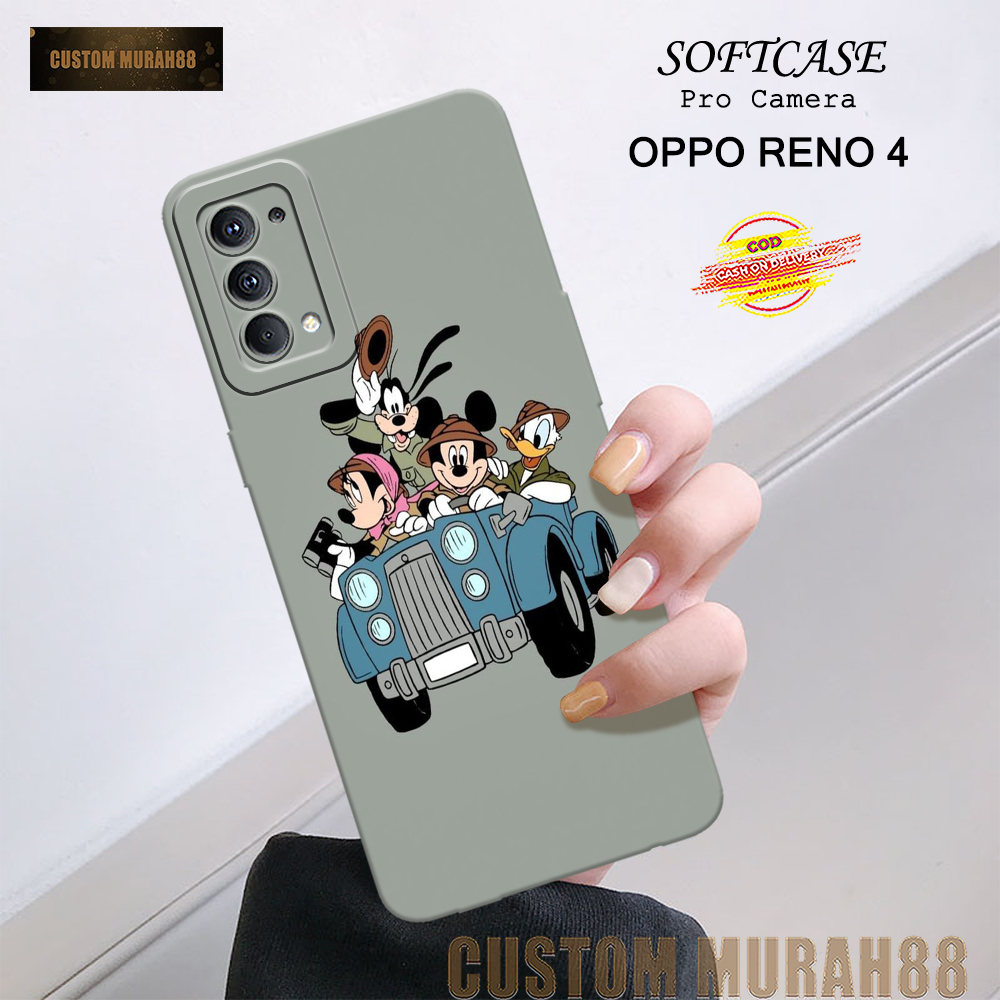 Case Oppo Reno 4 Terbaru - Fashion Case KARTUN - Casing Hp Oppo Reno 4 - Softcase Pro Camera Oppo Re
