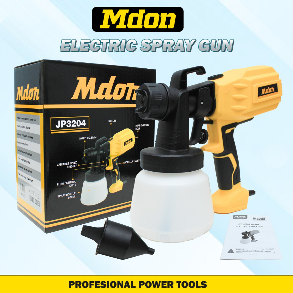 MDON  Electric Spray Gun - Paint Zoom - Mesin Cat Semprot Listrik - Spray Gun Elektrik - Sprey Gan