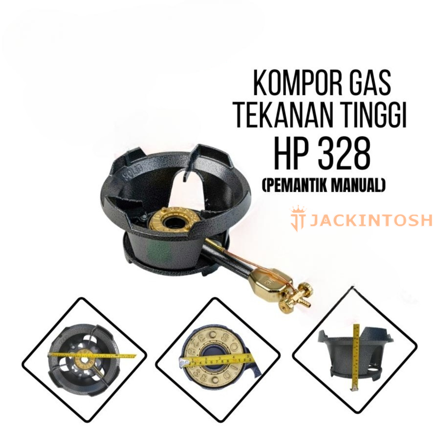 TERBARU Kompor Gas Cor Industri / Kompor Besi Tekanan TInggi SOLID HP328 Manual Satu Tungku