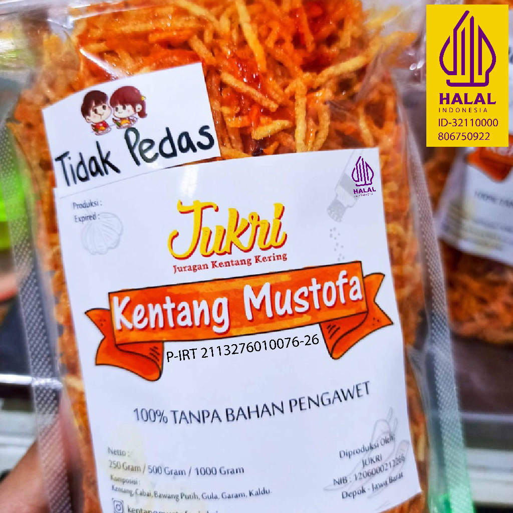 

KENTANG MUSTOFA JUKRI UKURAN MEDIUM 250gr BEST SELLER! / Tanpa Bahan Pengawet / Ijin P-Irt dan Halal